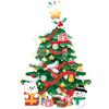 Exquisite Christmas Tree Pattern Window Stickers Xmas Shop Window Decal PVC Self-adhesive Wall Stickers Xmas Home Decor Props