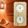 Yousheng 2-In-1 Sauna Thermometer Hygrometer Indoor Sauna Room Wooden Sauna Fahrenheit Temperature Humidity Monitor Gauge Sauna Accessories
