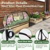 Insulated Plant Cover Pop Up Plant Netting Clear PVC Plant Protector Cage  Vegetable Beds