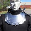 Armor Gorget Neck Plate - 18 Gauge Steel Hand Forged Functional Replica Adjustable Costume Reenactment Armor