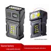 Super Bright Portable LED Flashlight with COB Side Light, Long-lasting Battery, and Warning Light for Outdoor and Work Lighting