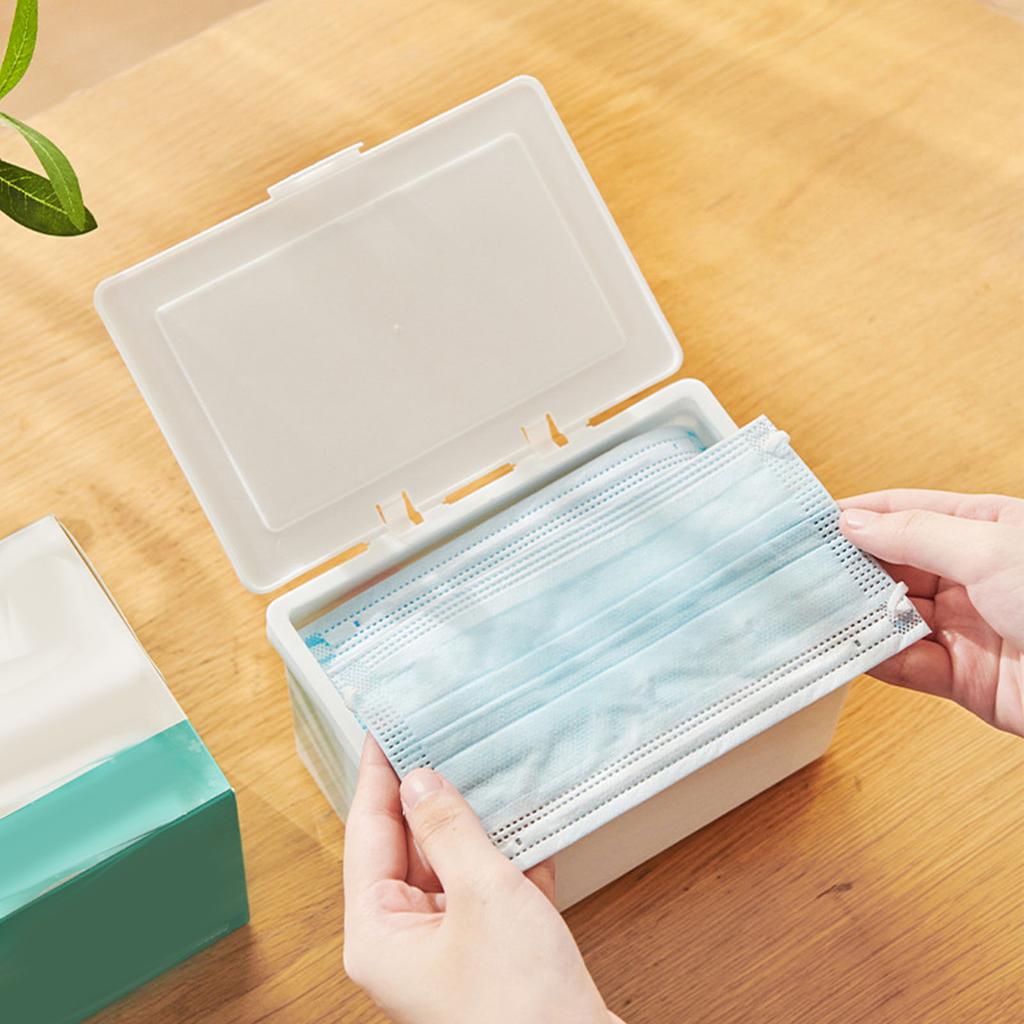 Коробка-дозатор для лицевой крышки, многофункциональная пылезащитная защитная настольная коробка для хранения большой емкости с C