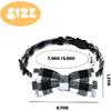 Dog Cat Collar Bowtie Breakaway Adjustable Cat Collar with Bow Tie for Cat Black and White Bow Tie Collar for Cats Dog with Bell Collar for Small