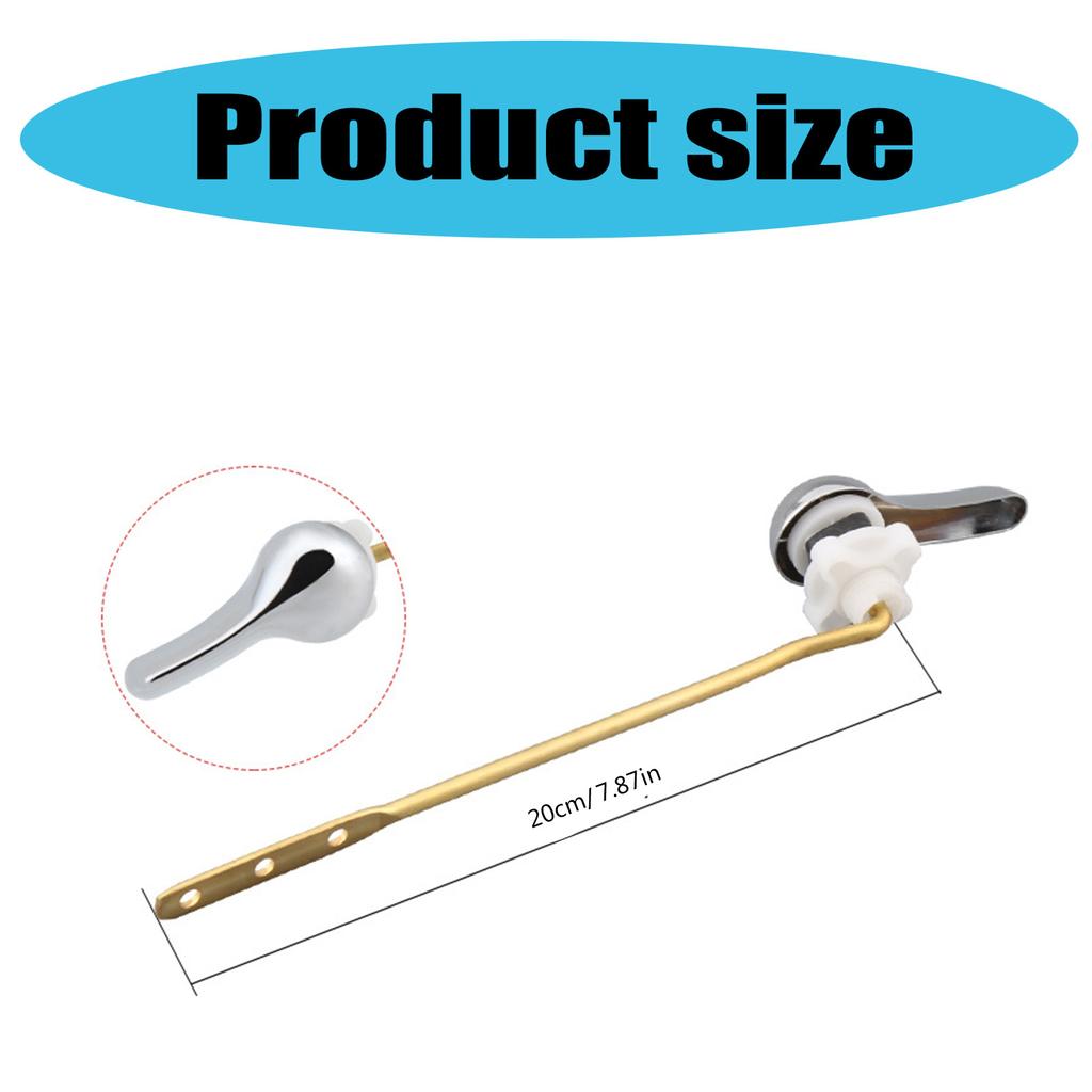 Сменный рычаг смыва бачка унитаза из нержавеющей стали, рычаг срабатывания для универсального переднего крепления