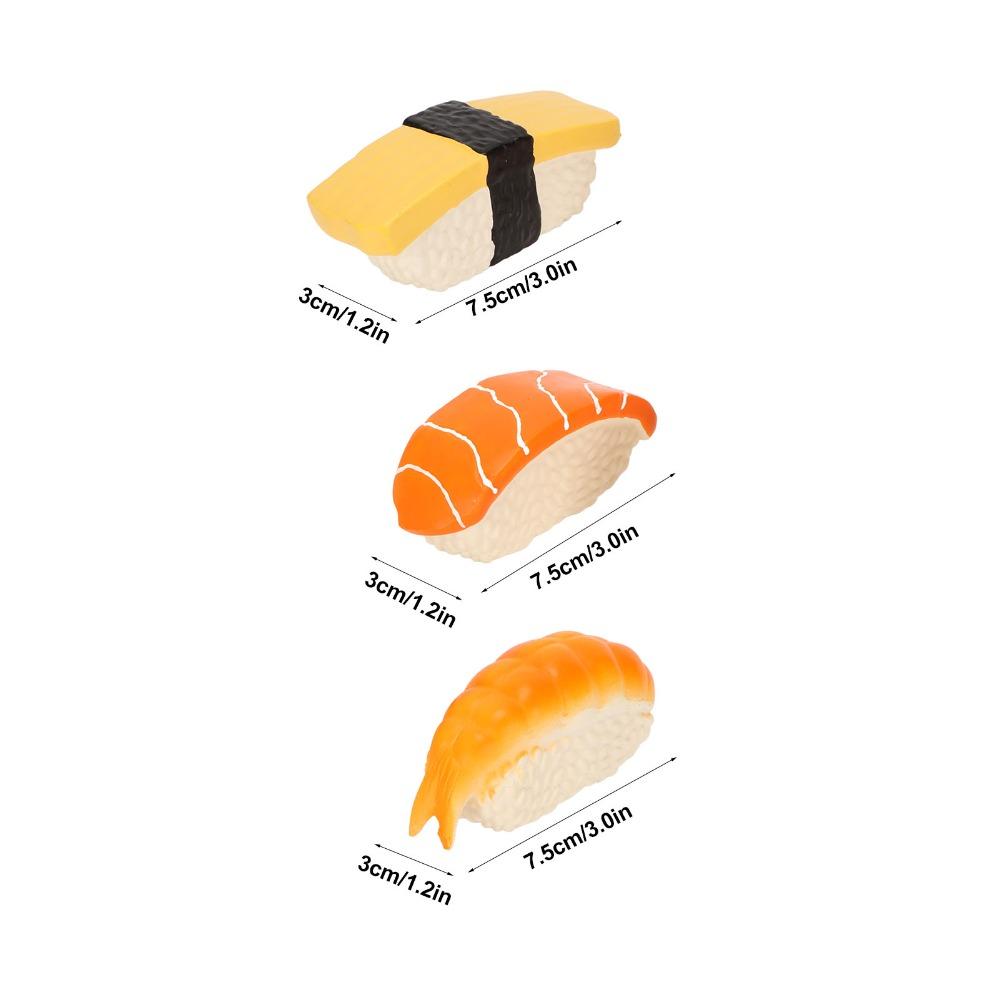 3Pcs Sushi Shaped Salmon Sushi Dog Toy Simulation Pet Snack Toy  Outdoor Bite Training