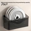 Kitchen Wall Mounted Bin Wall-mounted Storage Rack, Transparent Plastic Space Saving Organizer Bin, Multi Purpose Self Adhesive No Drill Container for