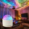 RGB Ocean Wave Aurora Lamp 16 Colors Atmosphere Projector New Waterripple Aurora Light  Night
