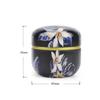 Japanese Style Flower Portable Mini Small Snacks Candy Tin Plate Canister Tea Cans Containers Packaging Box Storage Box