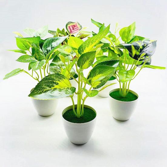 Современные искусственные листья, реалистичный пластик, вечный