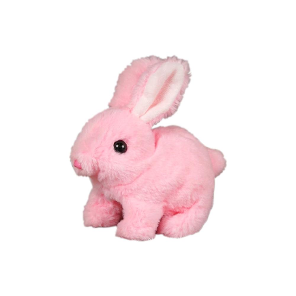 Long-haired Bunny Electric Plush Toy Soft Plush Simulation Shape Small Animal Doll Battery Interactive Children's Favorite Gift