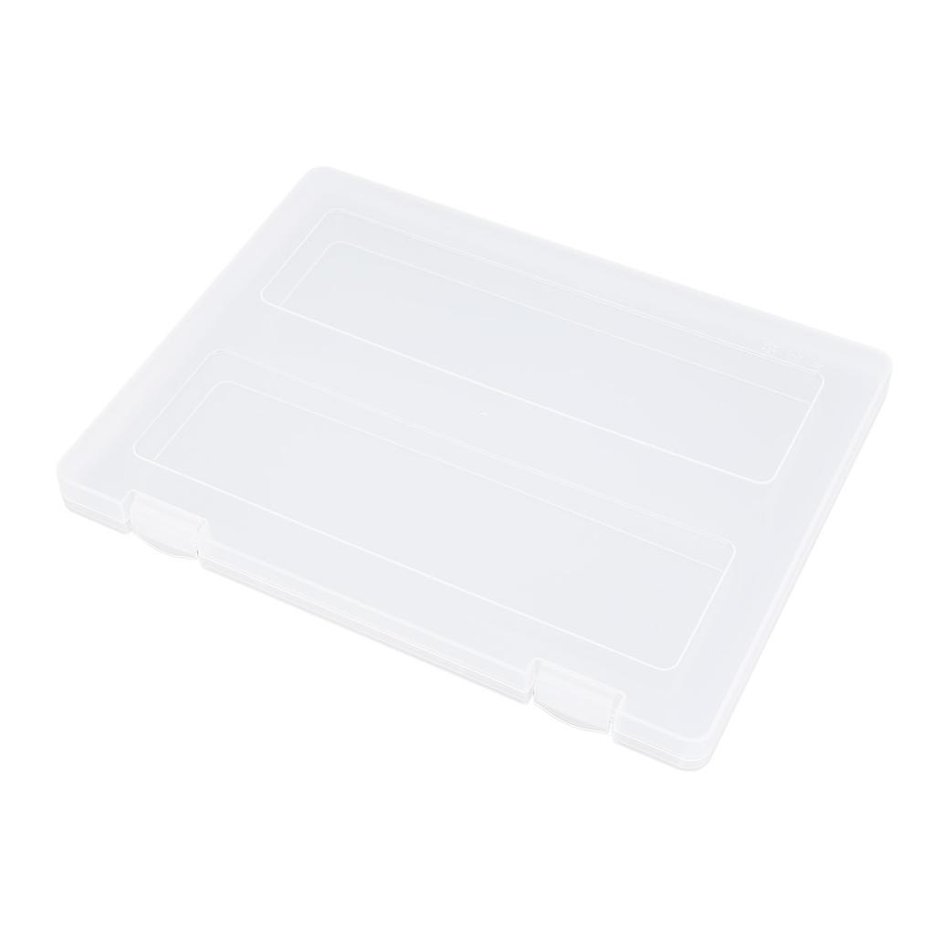 Snap Closure Document Storage Box Transparent Certificate Storage Box File Box  Desk Organization