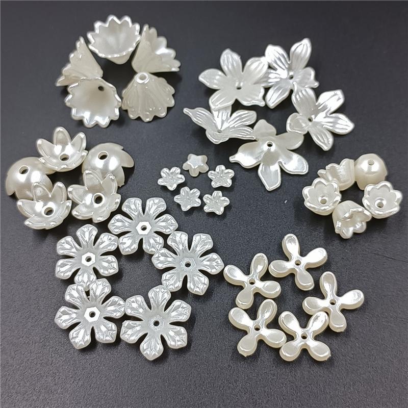 Butterfly Flower ABS Imitation Pearls Loose Beads DIY for Necklace Bracelet Jewelry Making