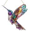Gorgeous Hummingbird Sun Catcher Acrylic Stained Glass Hanging Decor for All Seasons Perfect Home Garden Decorations