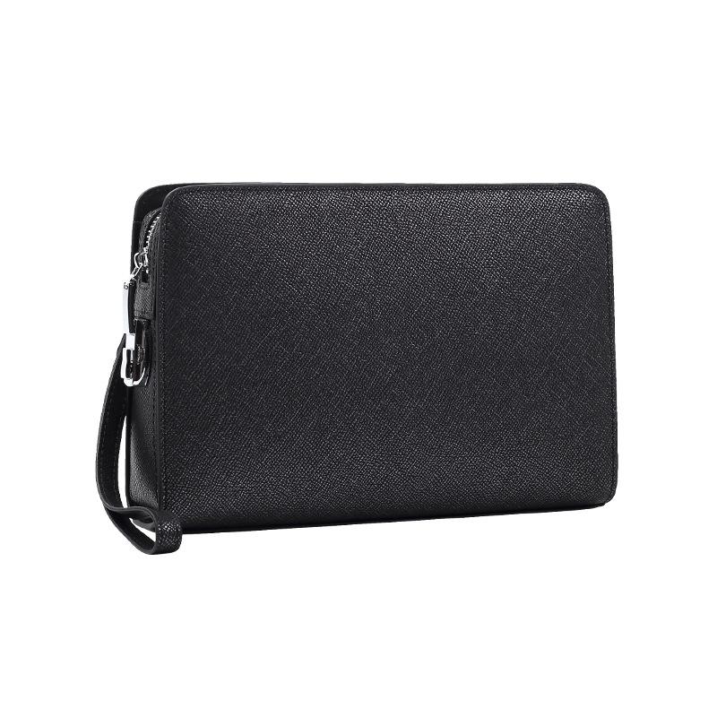 Men's Handbag Genuine Leather Code Lock Premium Touch Clutch Bag Men's Business Large Capacity Men's Clutch Bag