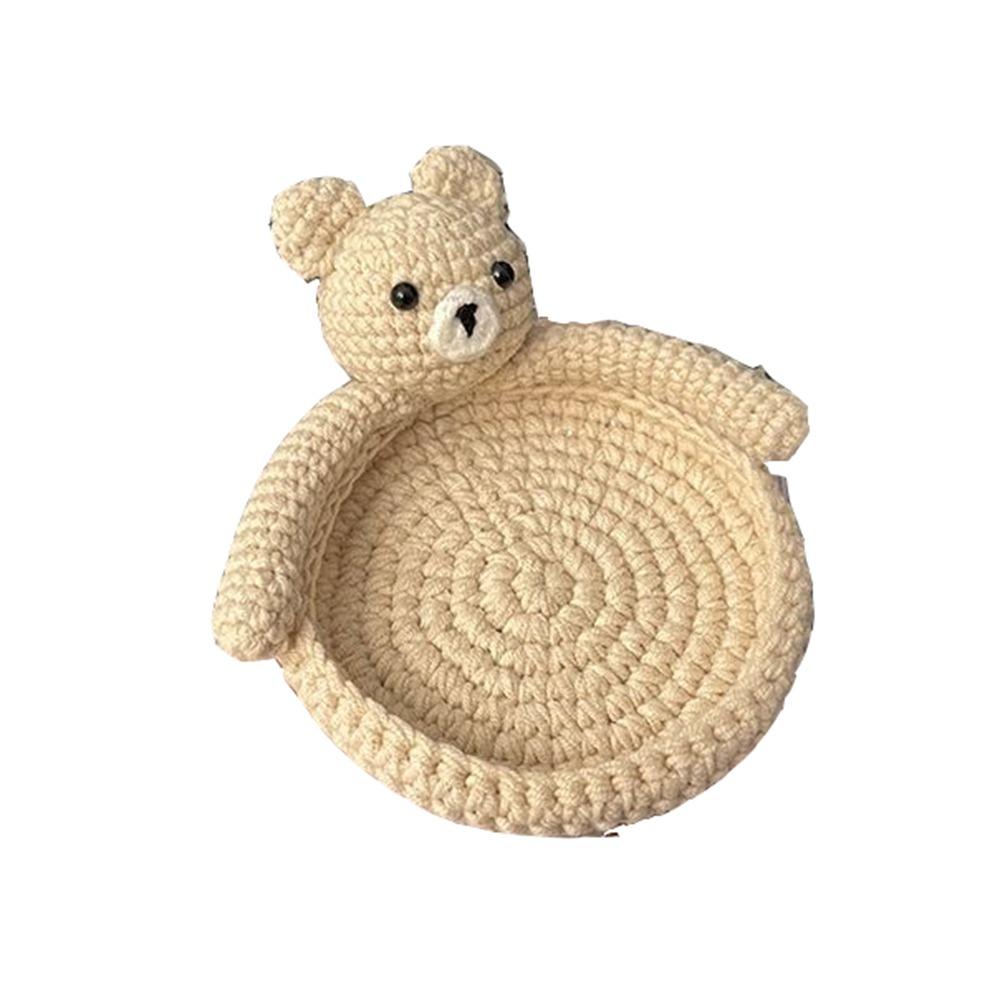 Heat-resistant Duck Crochet Coasters Table Protection Handmade Animal Cup Mat Reusable Absorbent Woven Water Cup Pad Tabletop