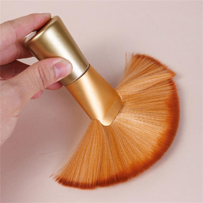 Neck Duster Brush for Hair Cutting,Removes Loose Hair from Neckline and Ears Professional Barber Badger Brush Unisex