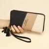New Wallet Long Women's Zipper Wallet Female Student Color Blocked Versatile Handheld Phone Bag