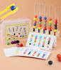 Montessori Clip Beads Test Tube Toys Material DIY Cards Puzzle Toys for Children Intelligence Early Educational Gifts