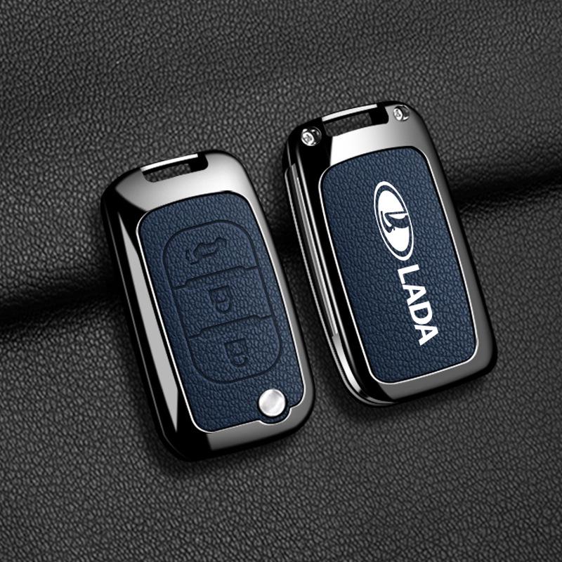 Совместимо с чехлами для ключей Lada: Подходит для Granta, Vesta, Ragnasi X-ray и пряжек в металлическом корпусе.
