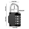 Combination Padlock Resettable 4 Digit Padlock Locker Lock Luggage Lock Security Small Combination Lock for Luggage Lock Gym