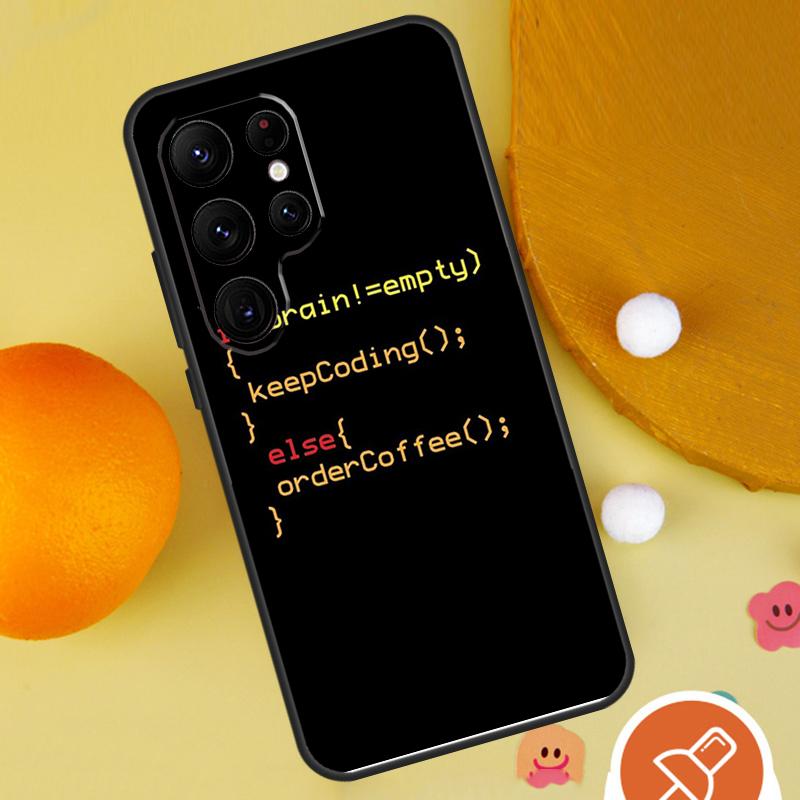 Programming Coding Case For Samsung Galaxy S23 Ultra S21 S22 Plus S20 FE S8 S9 S10 Note 10 Plus Note 20 Ultra