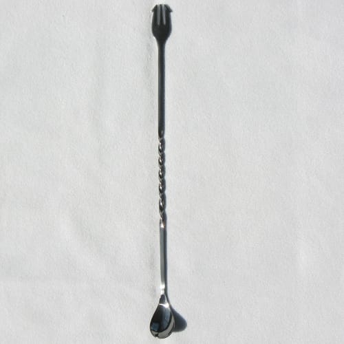 Nagao Tsubame-Sanjo Bar Spoon, 25cm, 18-0 Stainless Steel, Black Oxide Color, Made In Japan
