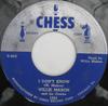 7inch Record WILLIE MABON & HIS COMBO - I Don't Know / Worry Blues 1531 Chess 1952 US Blues Used