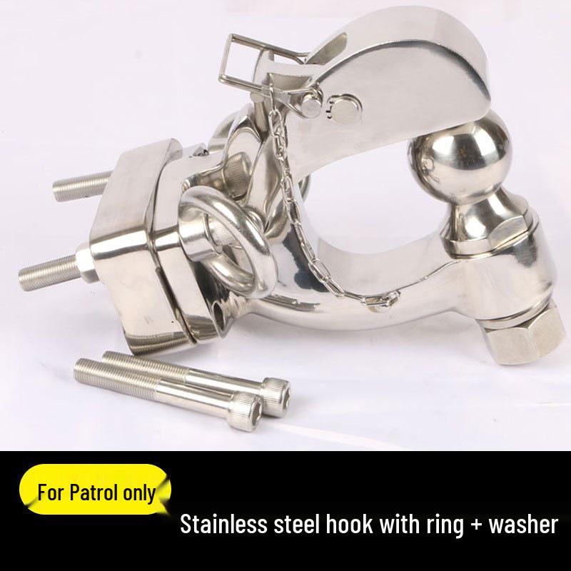 Фаркоп Nissan Patrol Y62 и быстросъемный буксировочный крюк из нержавеющей стали для Y61