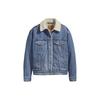 Levis Sherpa Denim Jacket Women Outerwear Light-Blue 36137-0018