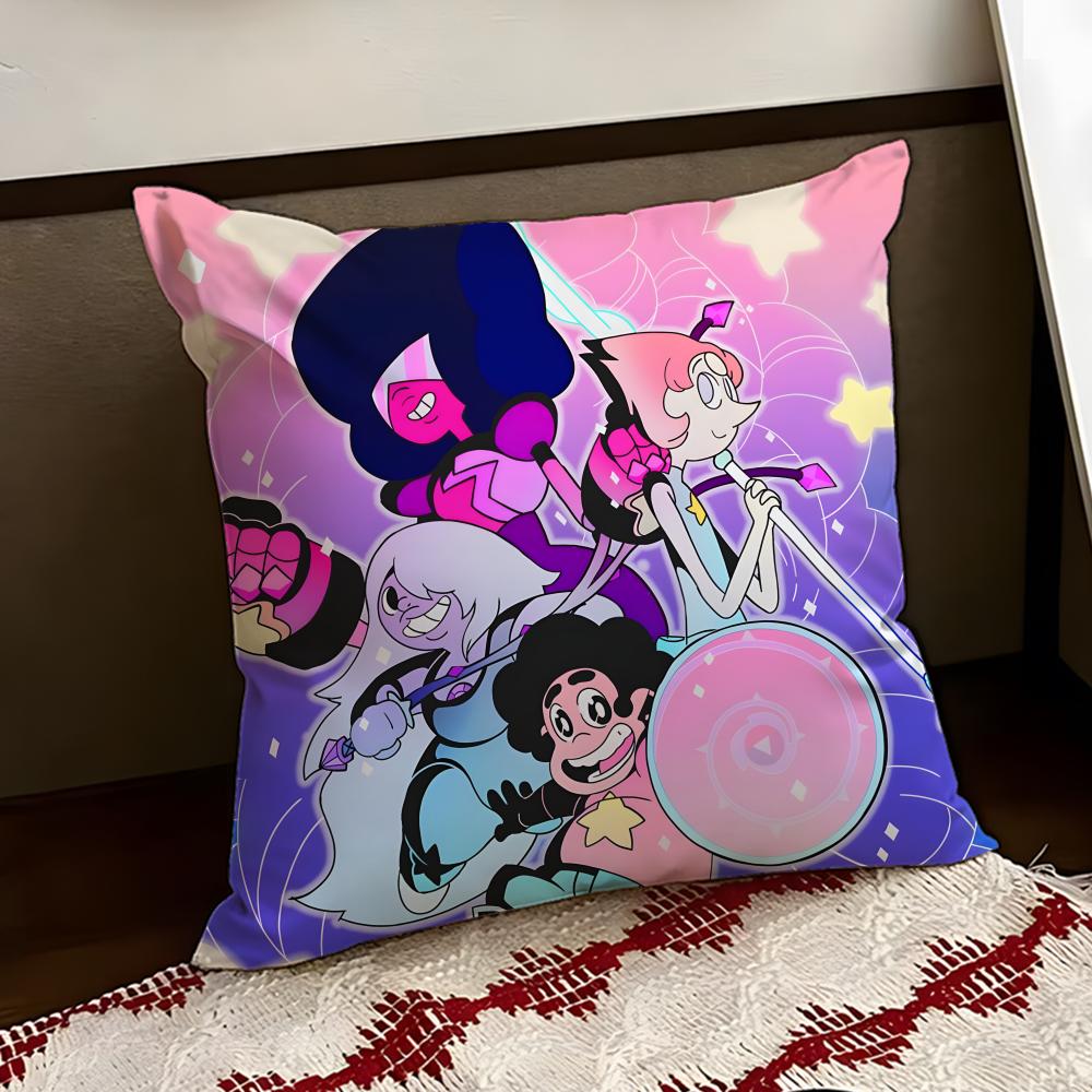 Подушка с принтом из аниме Steven Universe, двусторонняя, мягкая, прочная, чехол для подушки, для дома, автомобиля, многоцелевая, для ежедневного комфорта