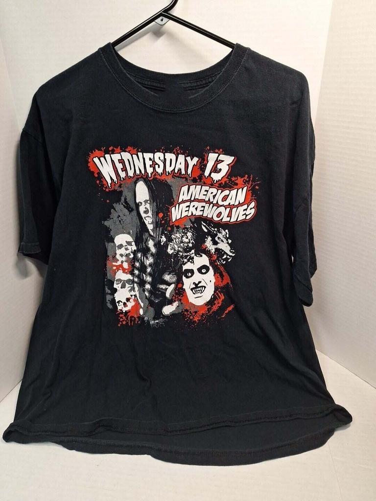 Wednesday 13 T-shirt Graphic Print Cotton Full Size Short Sleeve