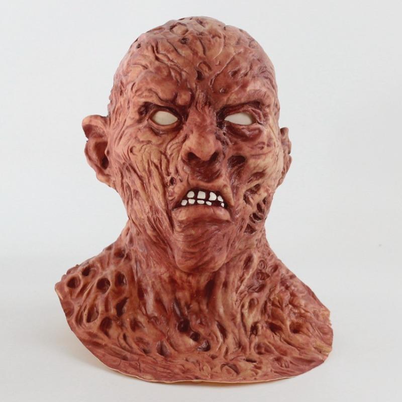 Melting Face Scary Zombies Mask Adult Full Face Head Latex Mask Horror Halloween Cosplay Mask Masquerade Mask