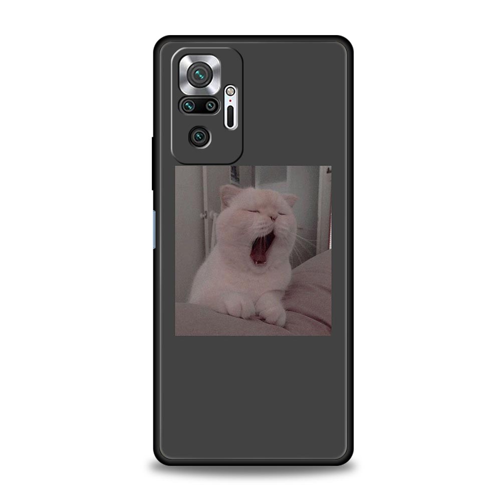 Cute Cat Phone Case For Xiaomi Redmi Note 13 12 5G 11 10 Pro Plus 4G 9S 9 8 7 9T 13C 10C 9C 9A Soft Silicone Cover