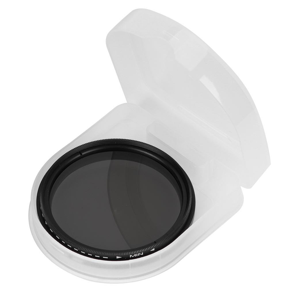 Junestar 52MM Нейтральный фильтр ND2‑ND400 Регулируемый объектив для зеркальных беззеркальных камер