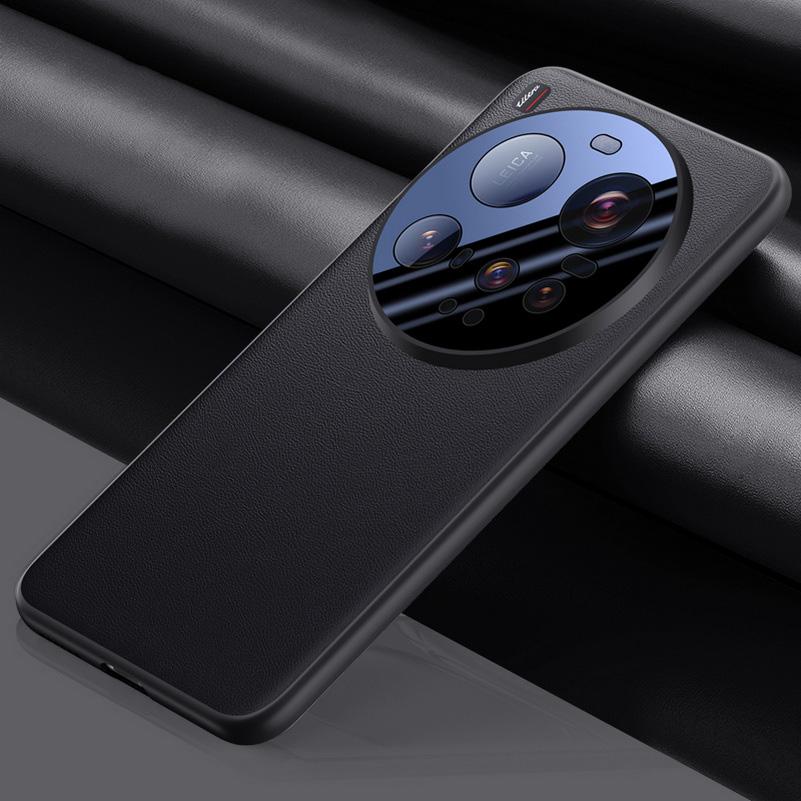 Роскошный простой кожаный круглый защитный чехол для камеры Xiaomi Mi 15 Ultra, тонкий жесткий защитный чехол для задней панели из силикона