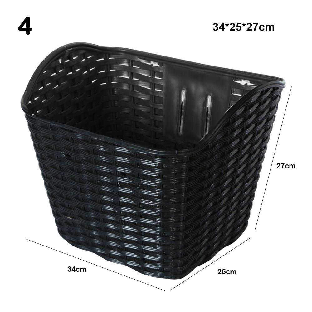 Plastic Bicycle Storage Bag Hollow Scooter Handlebar Basket Rear Cycling Accessories