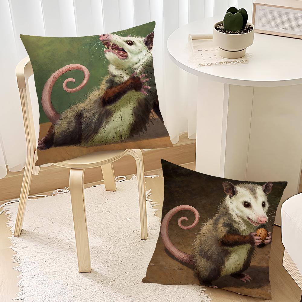 Современная наволочка с опоссумом Лучшая для домашнего офиса Кофейная подушка Декоративная печать для дивана Комната Магазин Автомобиль Скандинавская простота Хит