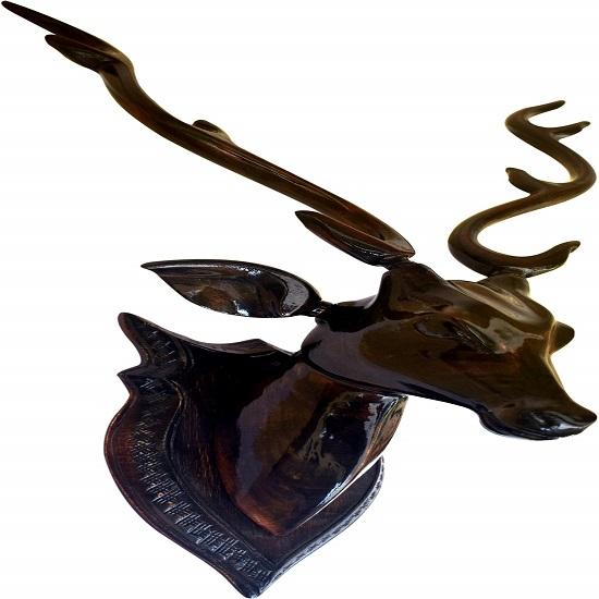 Deer Head Wall Hanging Wooden Deer Artwork Wall Decoration Product Wall Decor