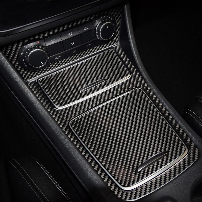 Автомобильный Стайлинг Карбоновая внутренняя панель кнопок Декоративная крышка Отделка Наклейка Рамка Для Mercedes Benz A Class W176 GLA X156 CLA