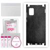 apgo Protective Skin Sticker for the Back+sides Compatible with Samsung Galaxy A71, Full Wrap Film, Foil, Vinyl - Pattern Black Leather