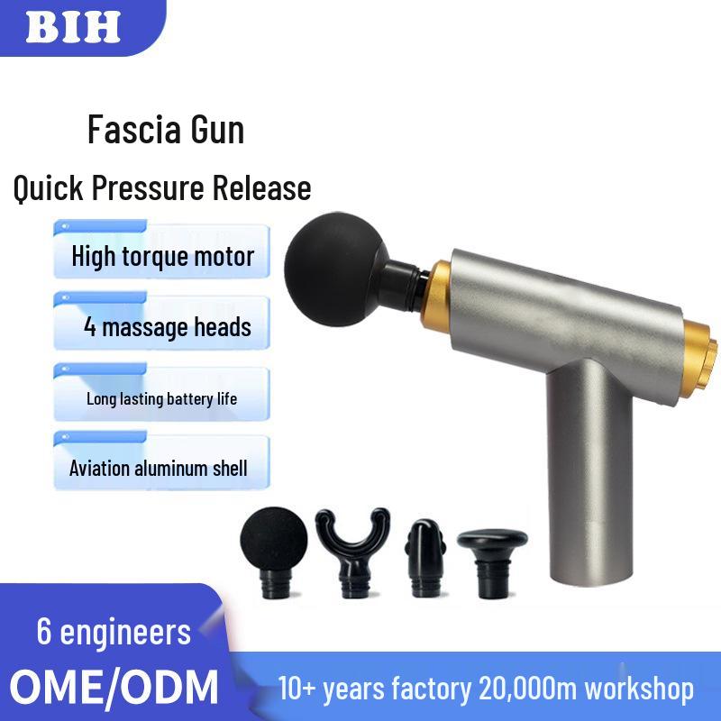 Pro Brushless Motor Massage Gun: Deep Muscle Relaxation, Electric Neck Therapy, Aviation Aluminum Shell