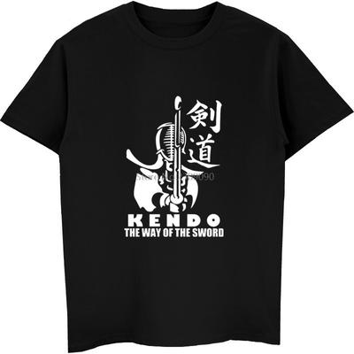 Модная мужская хлопковая футболка Kendo Single Strike, летняя мужская футболка с коротким рукавом, хип-хоп футболки, топы, уличная одежда Harajuku