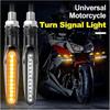 1 пара мотоциклетных индикаторных огней, светодиодные указатели поворота, мигалки, стоп-сигнал, дневные ходовые огни, задние и передние 12 В для мотоцикла, скутера