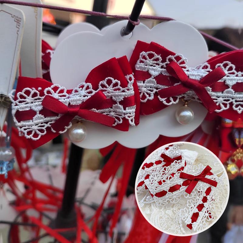 1 ярд Кружевная тесьма с бантом Вышивка Декоративное кружево Тканая лента DIY Поделки Кружево для юбки Аксессуары Отделка Аксессуары 2,8 см шириной