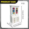 Dollhouse Miniature Furniture Decoration Accessories Bookcase Photo Prop Decorative Wood