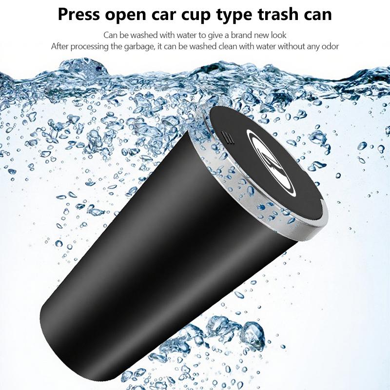 Car Logo Trash Can Cup Holder Portable Mini Waterproof Storage Garbage Bin For Lada Niva Vesta 4X4 Largus Priora Granta Samara ejw1