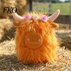 Plush Animal for Kids Highland Cow Stuffed Toy, Cute Fluffy Scottish Safe Toy Doll, Soft Farm Cattle Doll Kids, Adults