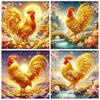 5D DiyDiamond Вышивка Золотой Петух Пейзаж Картина Квадрат Круглый Животное Мозаика Новая Вышивка Крестом Вода Алмазное Ремесло