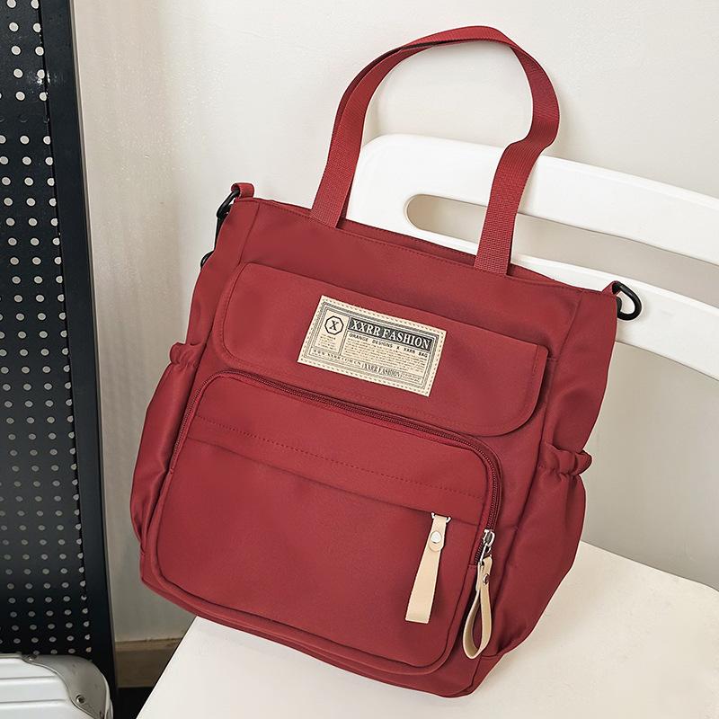 Школьные рюкзаки Студенты колледжа Девушки Старшеклассники Рюкзак большой вместимости Бордовый Рюкзаки для учеников средней школы