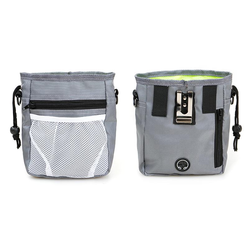 Портативная нейлоновая сумка 18*6*14см с кармашками для вкусняшек, пакетов для уборки на прогулке за собакой